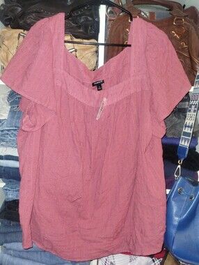 Torrid Blouse 3X - 100%cotton Top